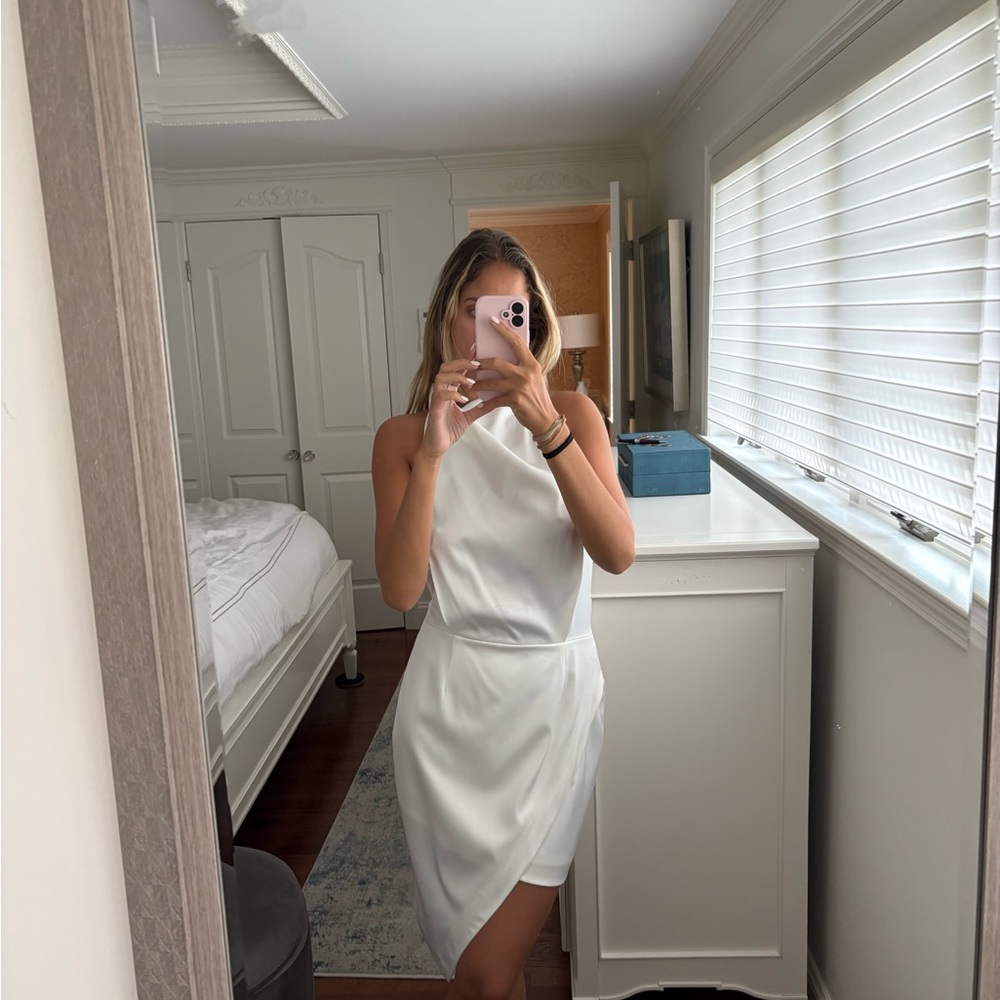 Elliatt White Asymmetrical Dress
